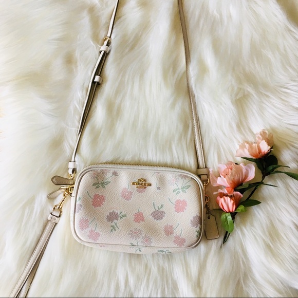 🌸COACH Daisy Field Pebbled Leather Crossbody - Picture 3 of 16